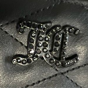 NWT Black Juicy Couture Faux Quilted Wallet